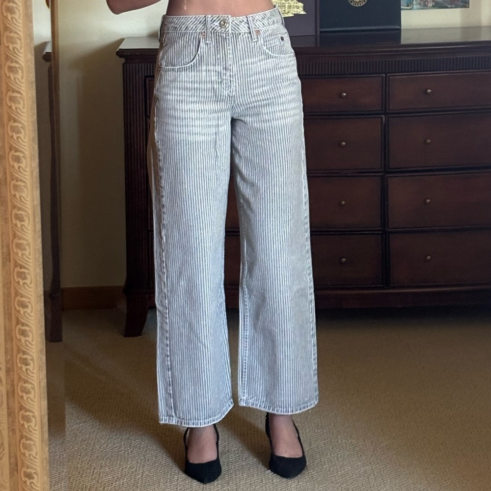 Urban Outfitters BDG Jaya Grey and White Striped Jeans
